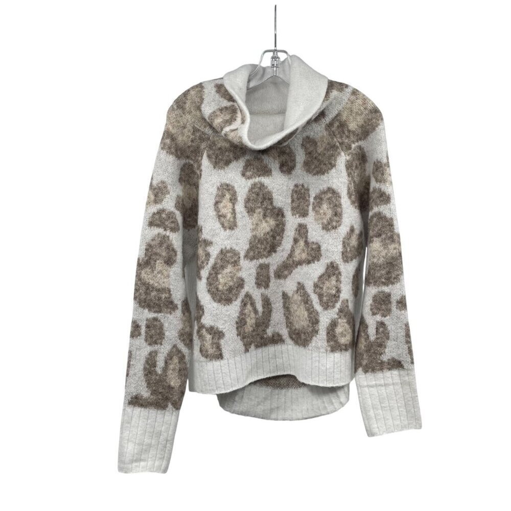 RD Style Womens Cowl Neck Sweater Long Sleeve Multicolor Print Size Medium
